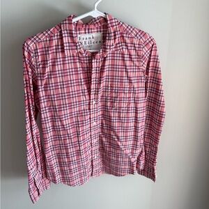 Frank & Eileen Button Down "the Barry" - Pink Plaid - Size Small
